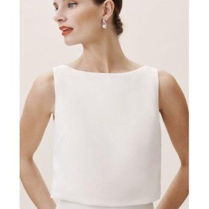 BHLDN Amy Kuschel Lady Bird Top Size 2 Wedding Ivory